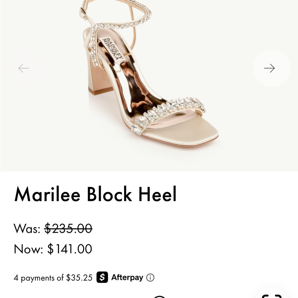 Badgley Mischka Elegant White and Silver Heels 8.5